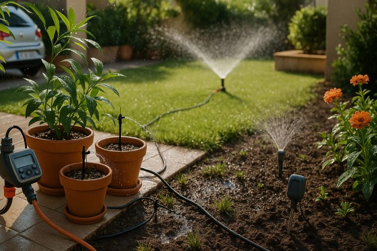 Cómo automatizar el riego del jardín o las macetas: qué sistema elegir según superficie Cómo automatizar el riego del jardín o las macetas: qué sistema elegir según superficie